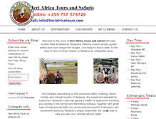 Tablet Screenshot of heriafricatours.com
